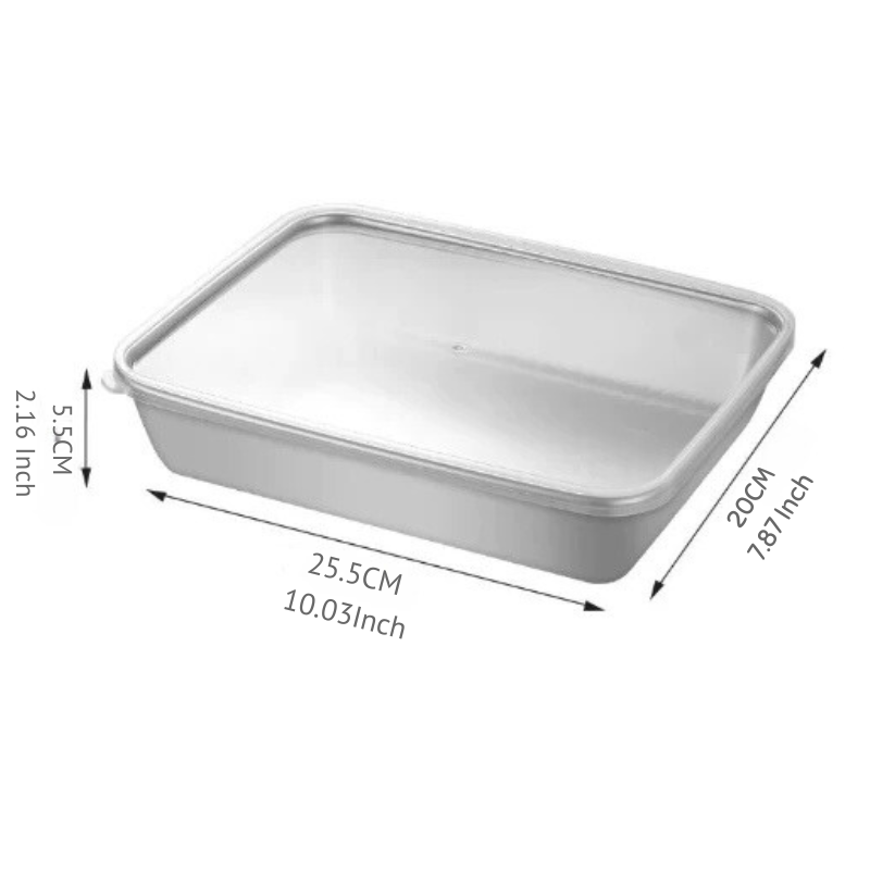 Piatto in acciaio inox convertibile: Conserva e servi con eleganza