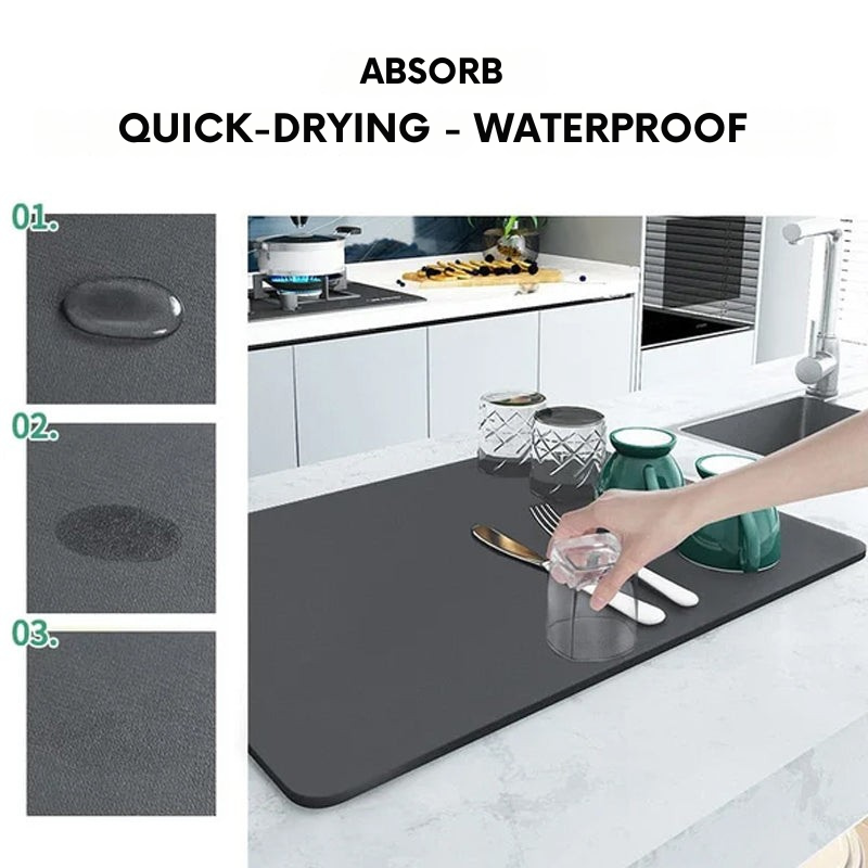 Alfombra de Drenaje: Absorción Rápida y Cocina Limpia