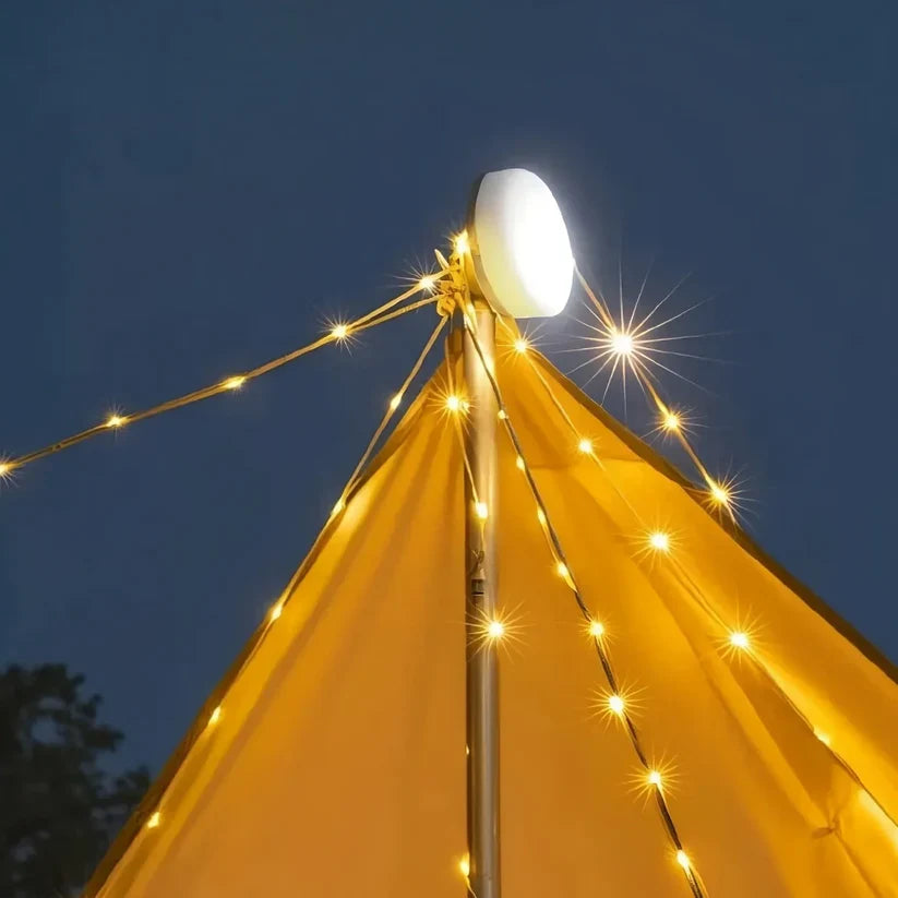 Leistungsstarke LED-Campinglampe mit langlebigem Akku