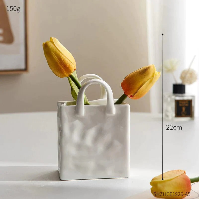 Original Vase in the shape of a Handbag