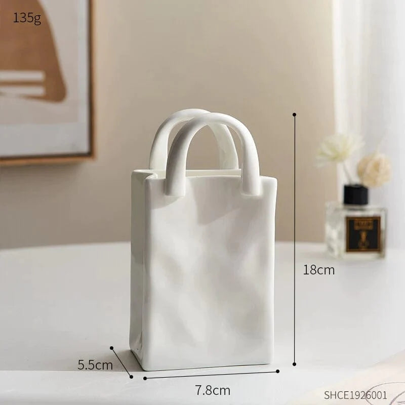Original Vase in the shape of a Handbag