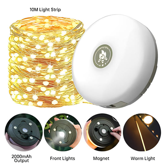 Lampă de camping LED puternică cu baterie de lungă durată